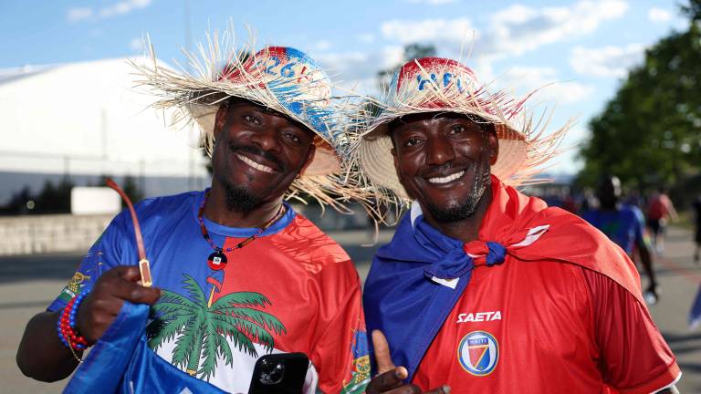 FOXBOROUGH, MASSACHUSETTS - JUNE 13: Haiti fans arrives before the FIFA World Cup 2026 Group C match between Haiti and Scotland at Boston Stadium on June 13, 2026 in Foxborough, Massachusetts. Mattia Ozbot/Getty Images/AFP (Photo by Mattia Ozbot / GETTY IMAGES NORTH AMERICA / Getty Images via AFP)