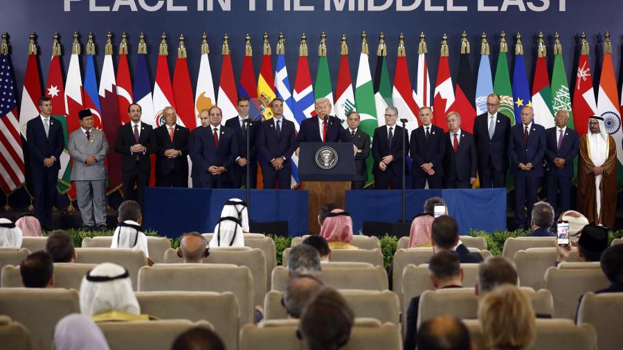 $![Israel and Hamas exchanged hostages and prisoners. (Photo by Yoan VALAT / POOL / AFP)]